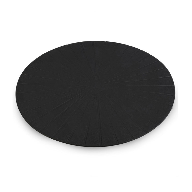 Latitude Run® Urban Round Black Placemat, Set Of 4 Wayfair